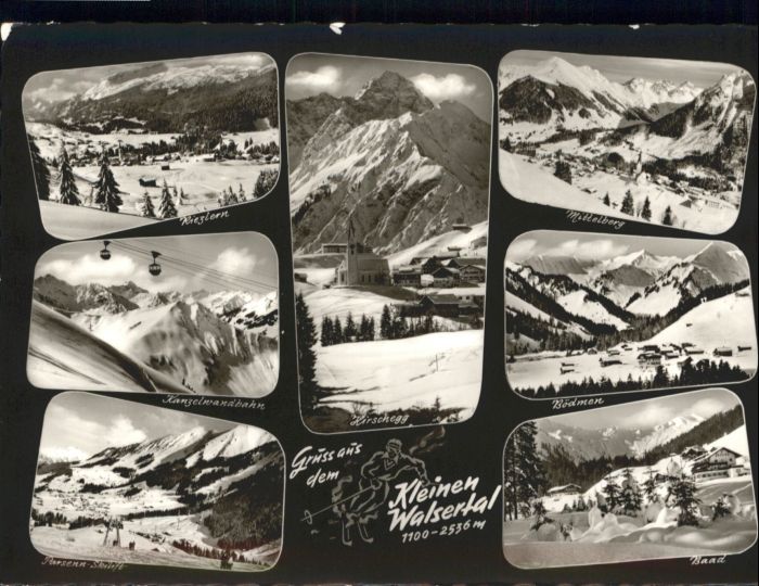 Kleinwalsertal Riezlern Kanzelwandbahn Hirschegg Mittelberg Boedmen Baad