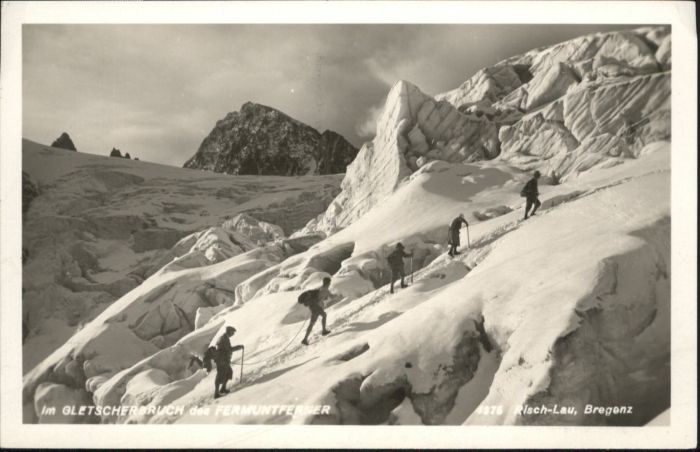 Bergsteigen Klettern Fermuntferner Gletscherbruch Foto-Risch