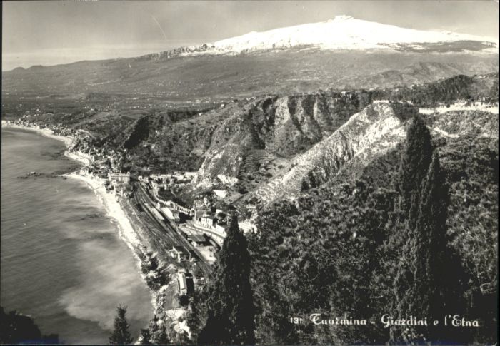 Taormina Sizilien Taormina Giardini Etna
