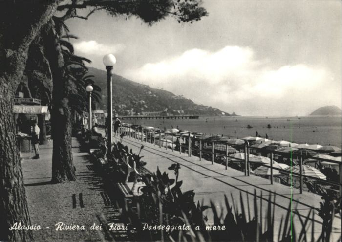 ALAssIO Savona Liguria IT Alassio Riviera die Fiori Passeggiata mare