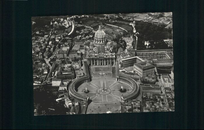 Rom Roma Roma Fliegeraufnahme Piazza S Pietro Basilica