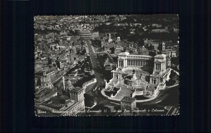 Rom Roma Roma Fliegeraufnahme Monumento Vittorio Emanuel