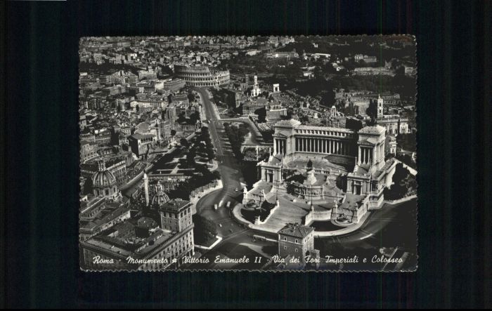 Rom Roma Roma Fliegeraufnahme Monumento Vittoria Emanuele Imperial Coloseo