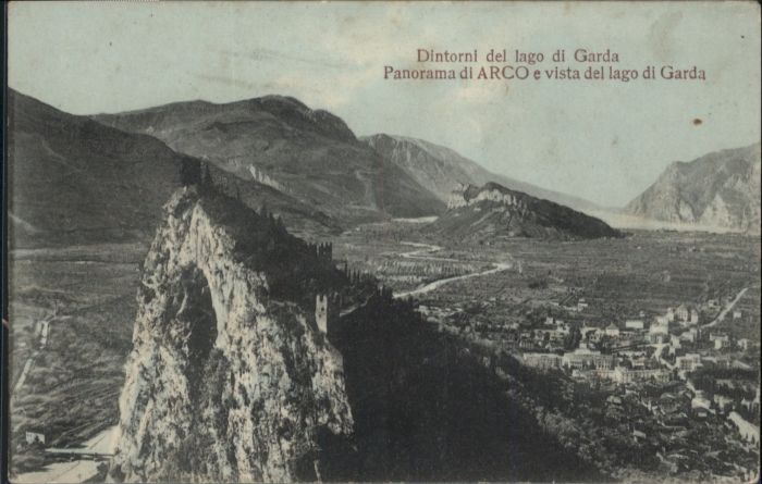 Arco  Trentino IT Lago Garda Arco vista del Lago Garda