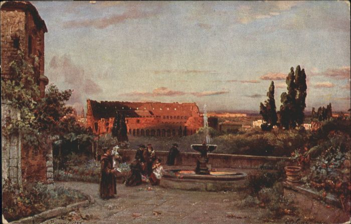 Rom Roma Roma Kolosseum Brunnen