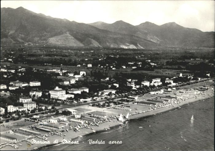 Marina de Massa Fliegeraufnahme Veduta Aerea