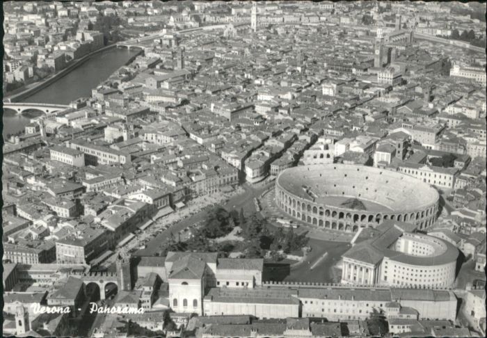 Verona Veneto Verona Fliegeraufnahme