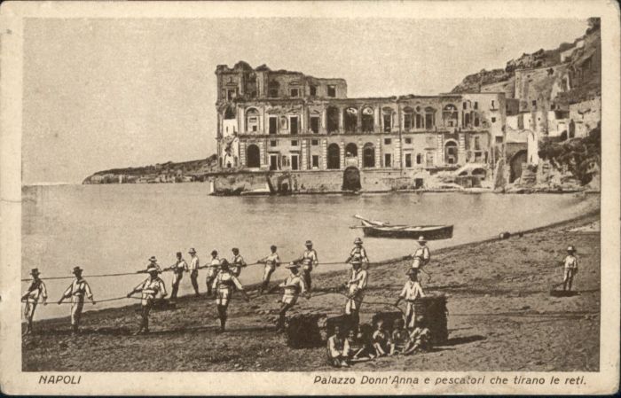 Napoli Neapel Napoli Palazzo Donn Anna pescatori