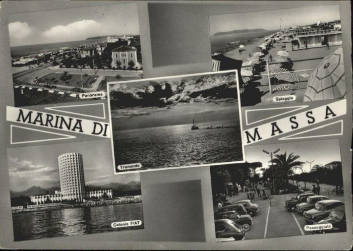 Massa Marina Spiaggia Colonia Fiat Passeggiata