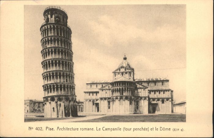 Pise Architecture Romane Le Campanile Dome
