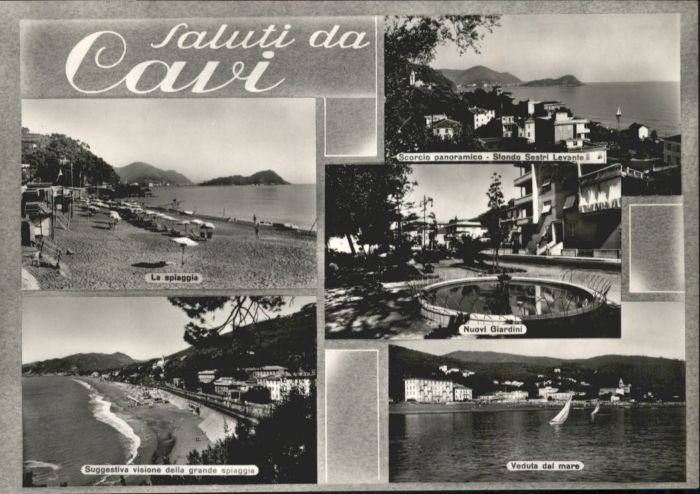 Cavi Suggestiva visione della Grande Spiaggia Veduta Mare Nuovi Giardini
