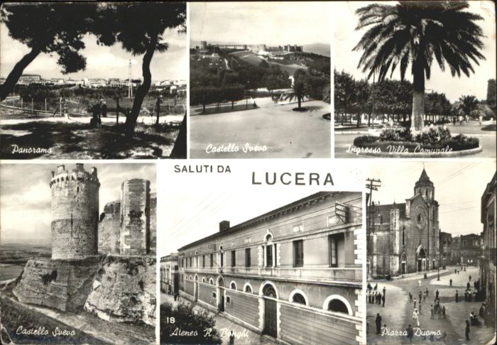 Lucera Castello Svevo Ingresso Ville Comunale Piazza Duomo Castello Svevo