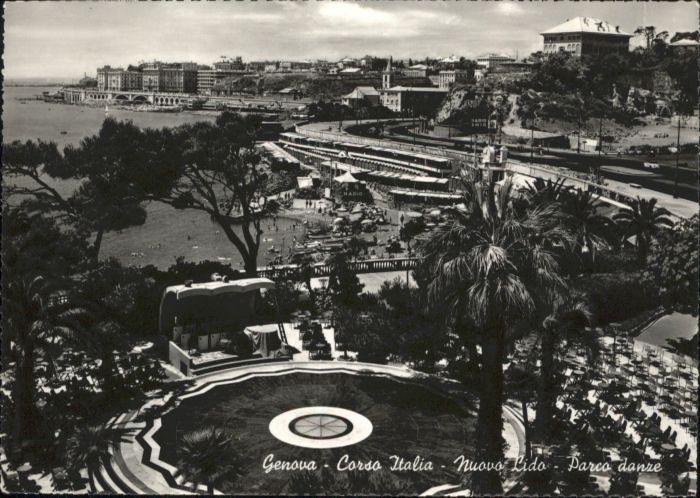 Genova Genua Liguria Genova Corsa Italia Nuovo Lido Parco Danze