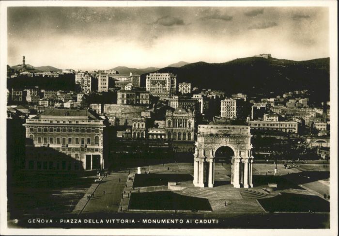 Genova Genua Liguria Genova Piazza Della Vittoria Monumento Caduti