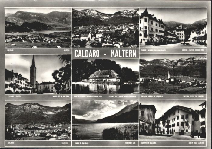 Caldaro Kaltern Gasthof Weisses Roessl Caldaro Piazza Kirche