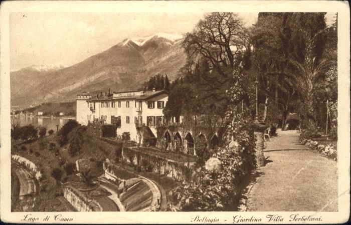 Bellagio Lago di Como Giardino Villa Serbelconi