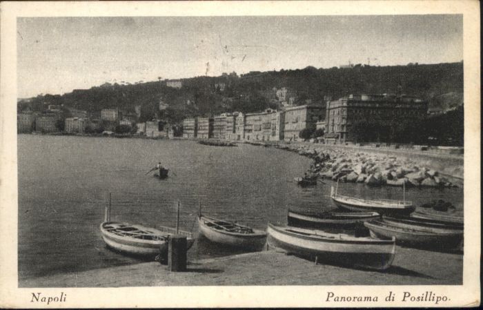Napoli Neapel Napoli Posillipo Schiff
