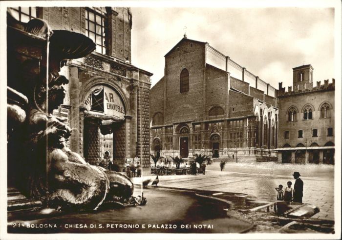 Bolognia Chiesa San Petronio Plzzo die Notai