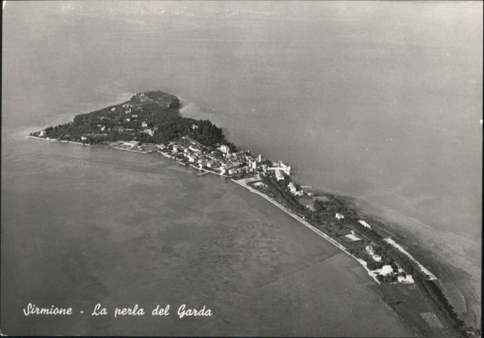 Sirmione Lago di Garda Sirmione Fliegeraufnahme