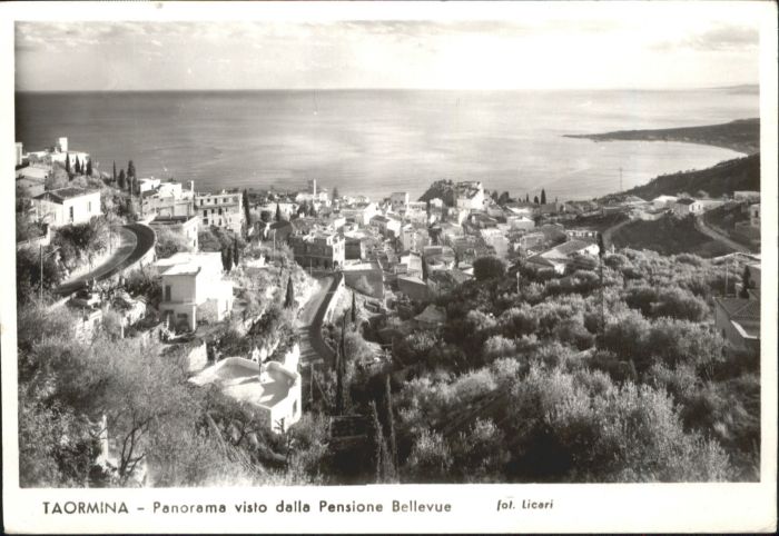 Taormina Sizilien Taormina Visto Dalla Pensione Bellevue