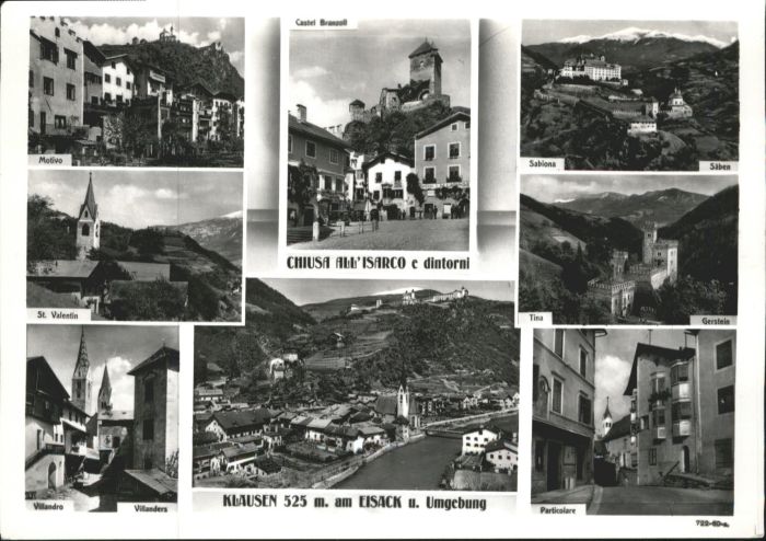 Klausen  Eisacktal Suedtirol Klausen Castel Branzoll St Valentin Sab