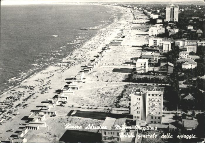 Milano Marittima Veduta generale Della Spiaggia