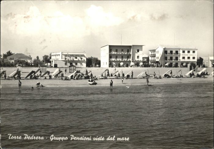 Torre Pedrera Gruppo Pensioni viste dal Mare
