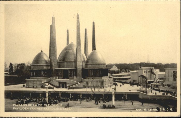 Bruxelles Bruessel Exposition Pavillon Catholique