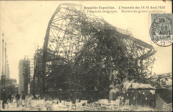 Bruxelles Bruessel Exposition Palais Belgique Ruines Grand