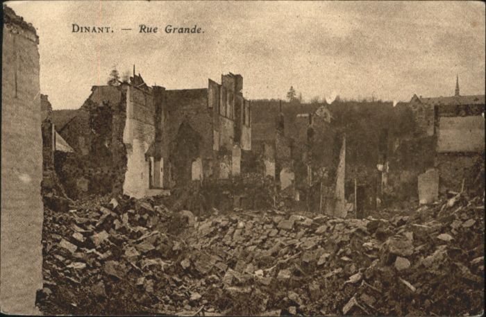 Dinant Wallonie Dinant Rue Grande Zerstörung