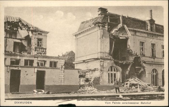 Dixmuiden Bahnhof Zerstörung
