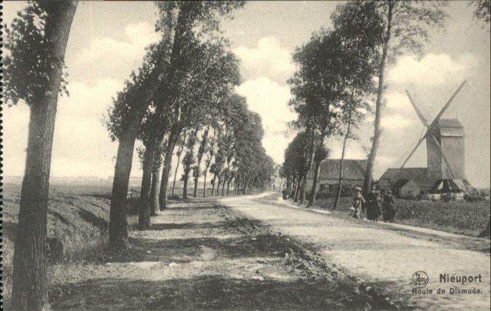 NIEUPORT Nieuwpoort West-Vlaanderen Belgie Nieuport Route Dixmude Windmuehle