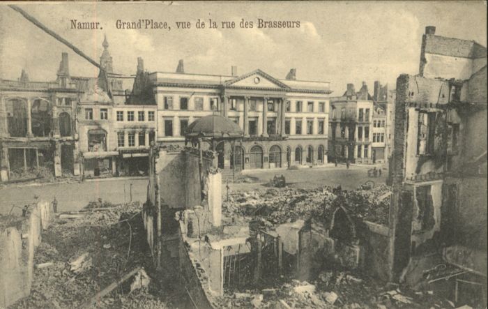 Namur Wallonie Namur Brasseurs Grand Place Zerstörung