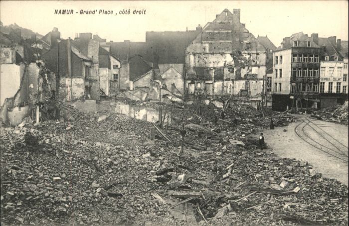 Namur Wallonie Namur Grand Place Zerstörung