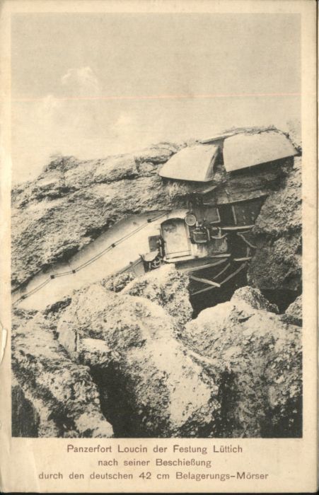 Luettich Lüttich Panzerfort Loucin Zerstörung *