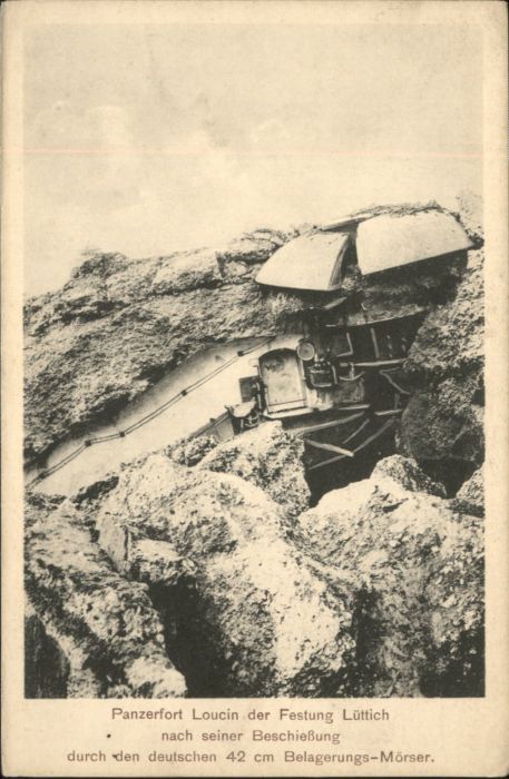 Luettich Lüttich Panzerfort Loucin Zerstörung *