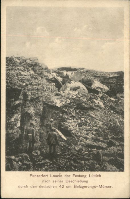 Luettich Lüttich Panzerfort Loucin Zerstörung *