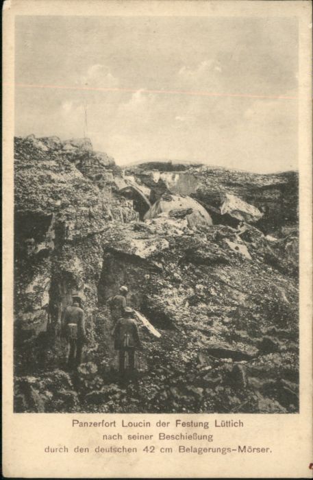 Luettich Lüttich Panzerfort Loucin Zerstörung *