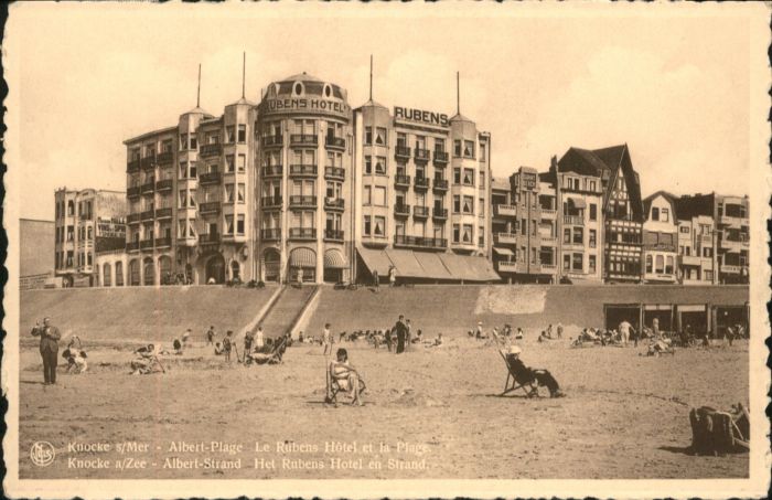 Knocke-sur-Mer Zee Albert-Plage Strand Rubens Hotel