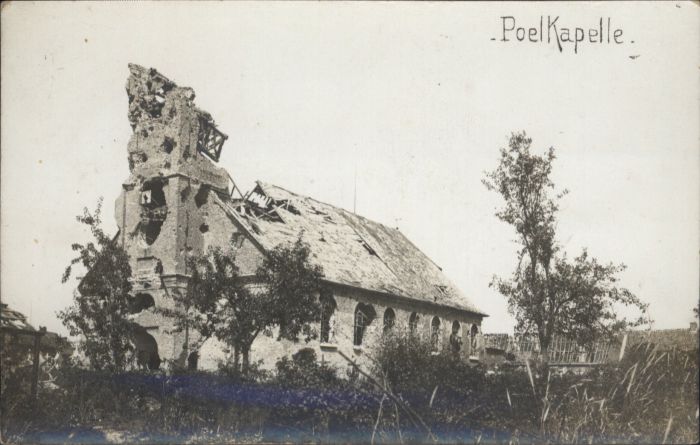Poelkapelle West-Vlaanderen Poelkapelle Zerstoerung