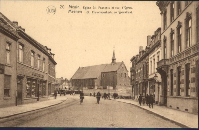 Menin Meenen Eglise St. Francois Rue Ypres St