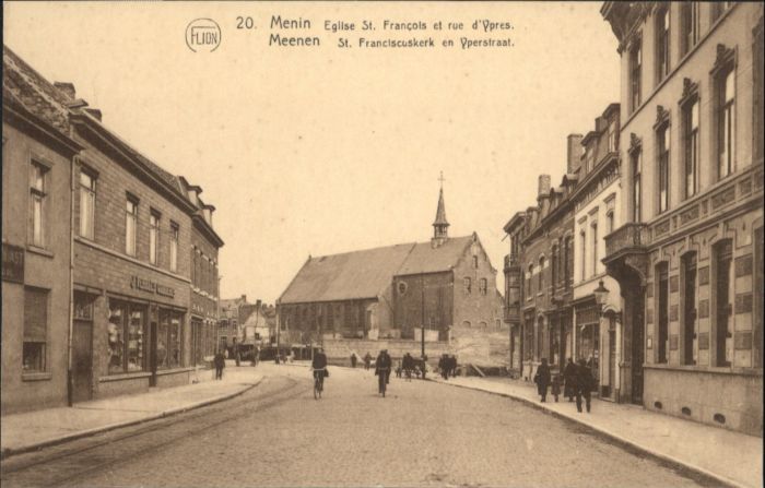 Menin Meenen Eglise St. Francois Rue Ypres St