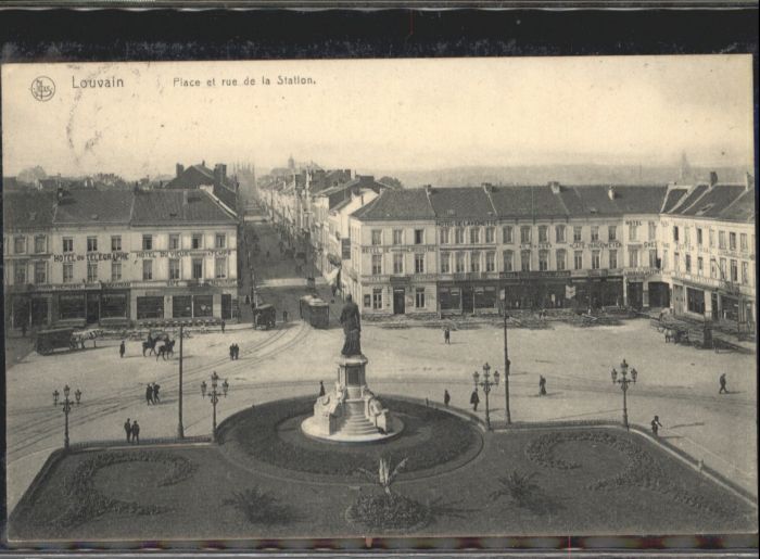 Louvain Flandre Louvain Place Rue Station