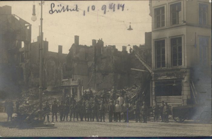 Luettich Lüttich [handschriftlich] Zerstörung *