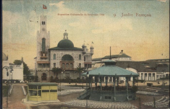 Bruxelles Bruessel Exposition Universelle Jardin Francais