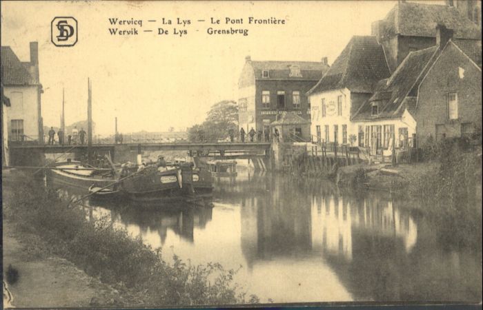 Wervicq Wervik Lys Pont Frontiere Grensbrug