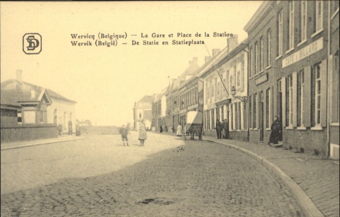 Wervicq Wervik Gare Place Station Statie Statie