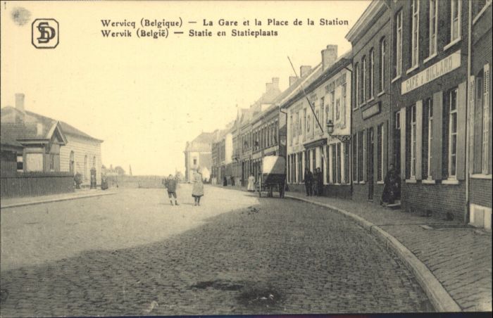 Wervicq Wervik Gare Place Station Statie Statie