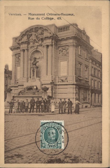 Verviers Liege Wallonie Verviers Monument Ortmans-Hauzeur Rue C