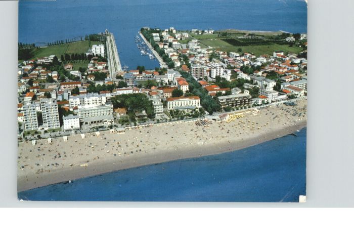 Lignano Sabbiadoro Spiaggia Porticciolo Fliegeraufnahme Strand Hafen